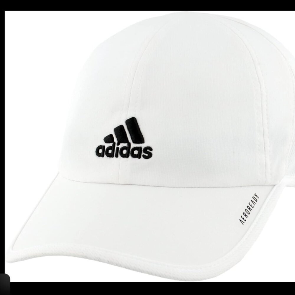 Adidas Men’s Adizero LC Performance Cap White Lightweight Running Hat
